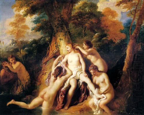 Jean-Francois De Troy Diana And Her Nymphs Bathing china oil painting image
